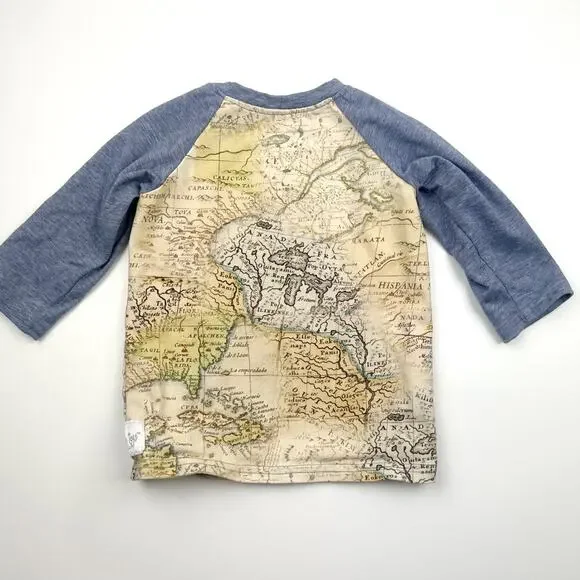 Handmade Map Raglan Tee - Picture 7 of 7